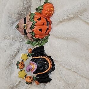 Vintage Halloween Tea Light Candle Holders
